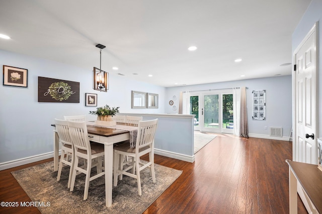 11 Interlaken Ct Unit 9, Freehold, NJ 07728 - dining area with dark wood finished floors and recessed lighting