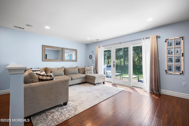 11 Interlaken Ct Unit 9, Freehold, NJ 07728 - living area with dark wood-type flooring and recessed lighting