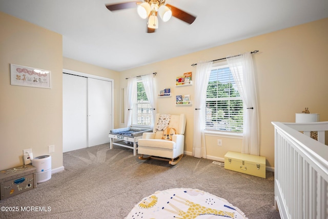 11 Interlaken Ct Unit 9, Freehold, NJ 07728 - carpeted bedroom with a closet and ceiling fan