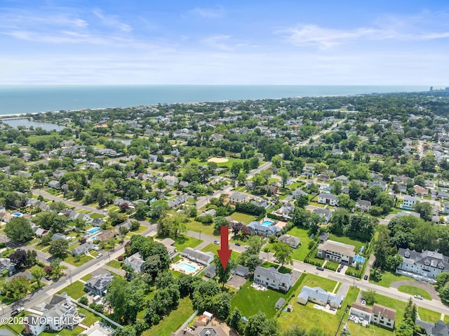 367 Kirby Ave, Long Branch, NJ 07740 - drone / aerial view of a large body of water