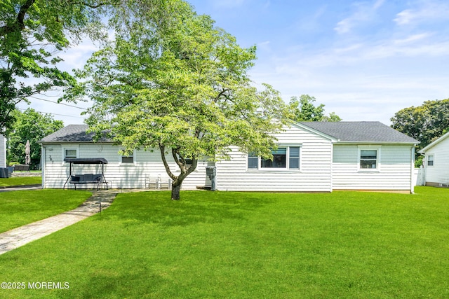 367 Kirby Ave, Long Branch, NJ 07740 - view of front of home with a front lawn and roof with shingles