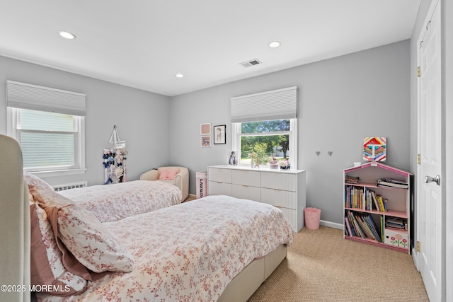 367 Kirby Ave, Long Branch, NJ 07740 - bedroom with light colored carpet and recessed lighting