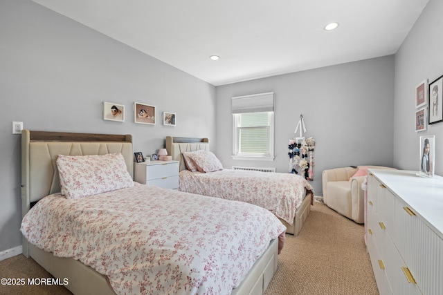 367 Kirby Ave, Long Branch, NJ 07740 - bedroom featuring light carpet and recessed lighting