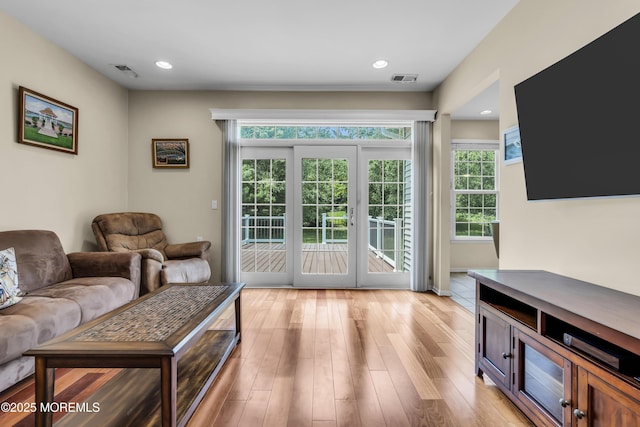 110 Rolling Meadows Blvd S, Ocean Twp, NJ 07712 - living room featuring healthy amount of natural light, light wood-type flooring, and recessed lighting