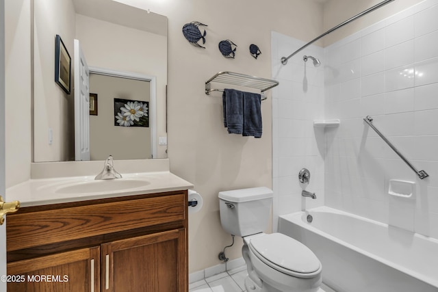110 Rolling Meadows Blvd S, Ocean Twp, NJ 07712 - full bathroom featuring vanity, shower / bath combination, and tile patterned floors