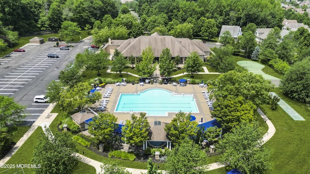 110 Rolling Meadows Blvd S, Ocean Twp, NJ 07712 - aerial view of a pool area