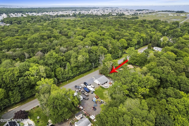 104 Sloop Creek Rd, Bayville, NJ 08721 - bird's eye view of a heavily wooded area