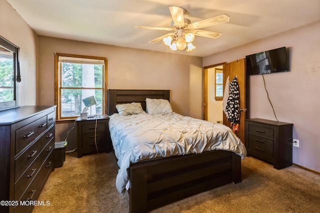 214 Conifer Dr, Forked River, NJ 08731 - carpeted bedroom featuring a ceiling fan