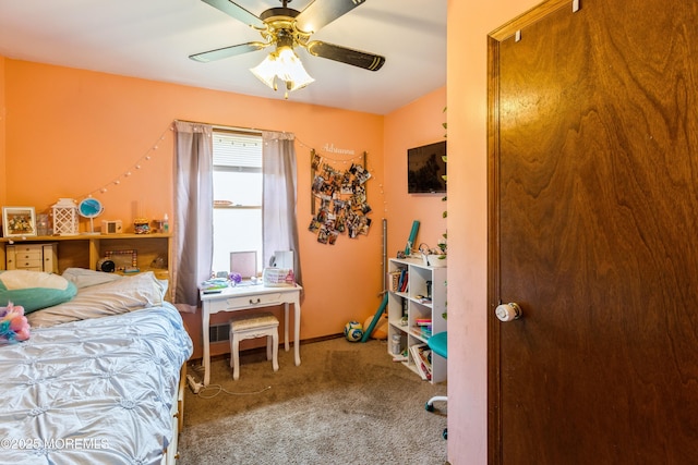 214 Conifer Dr, Forked River, NJ 08731 - carpeted bedroom featuring a ceiling fan