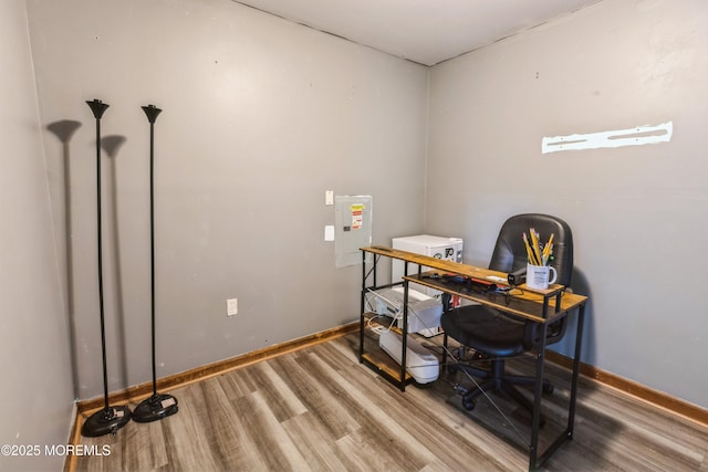 214 Conifer Dr, Forked River, NJ 08731 - office space featuring wood finished floors and electric panel