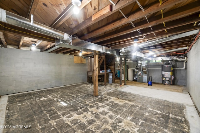 23 Bittner Rd, Millstone, NJ 08535 - unfinished basement with water heater and heating unit