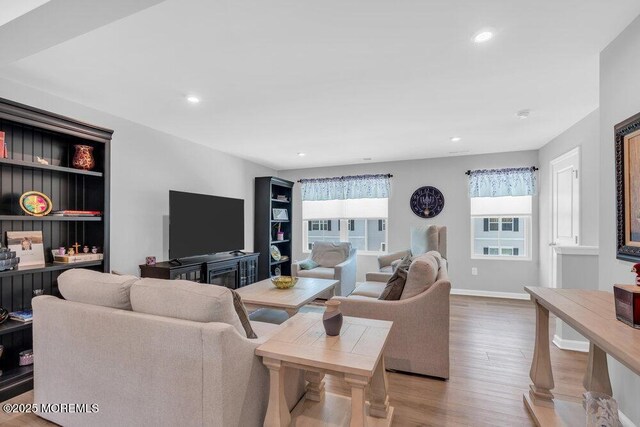 703 Cyprus Ct, Forked River, NJ 08731 - living area featuring wood finished floors and recessed lighting