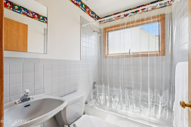 1120 Pennsylvania Ave, Manasquan, NJ 08736 - bathroom with tile walls and shower / bath combination