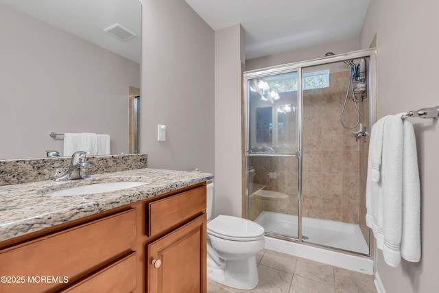 249 Chickadee Ct Unit 1000, Freehold, NJ 07728 - full bath featuring a shower stall, vanity, and tile patterned floors
