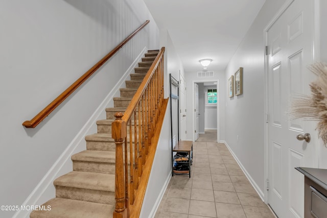 249 Chickadee Ct Unit 1000, Freehold, NJ 07728 - stairway featuring tile patterned floors and baseboards