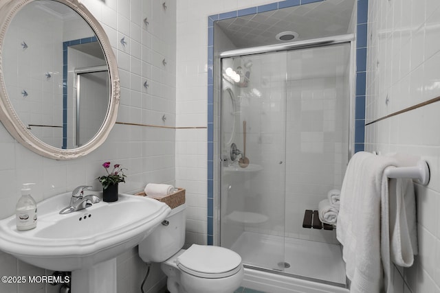 1 Van Cir, Rumson, NJ 07760 - full bath with tile walls and a shower stall
