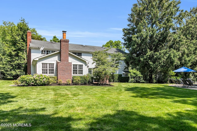 1 Van Cir, Rumson, NJ 07760 - back of property featuring a yard and a chimney