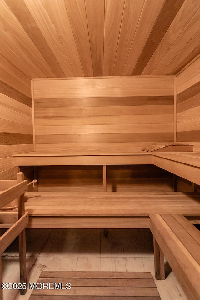 1 Van Cir, Rumson, NJ 07760 - relaxing sauna / steam room featuring wood ceiling