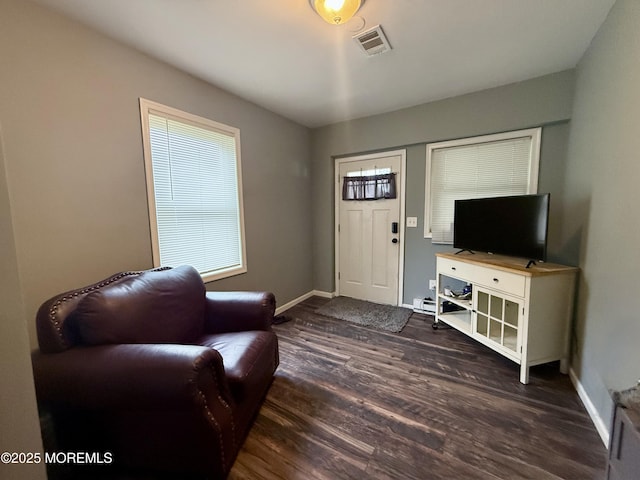 77 Center Ave, Keansburg, NJ 07734 - entryway with wood finished floors and baseboards