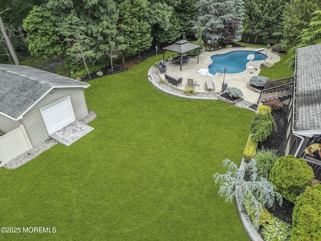 1020 Aumack Rd, Jackson, NJ 08527 - outdoor pool featuring a gazebo and a patio