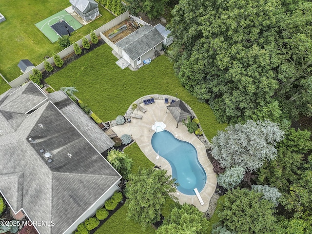 1020 Aumack Rd, Jackson, NJ 08527 - drone / aerial view of a pool area