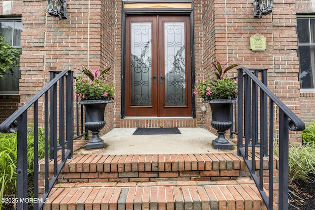 1020 Aumack Rd, Jackson, NJ 08527 - property entrance with brick siding and french doors