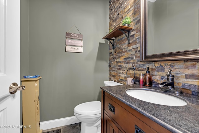 1020 Aumack Rd, Jackson, NJ 08527 - half bathroom with vanity and tasteful backsplash