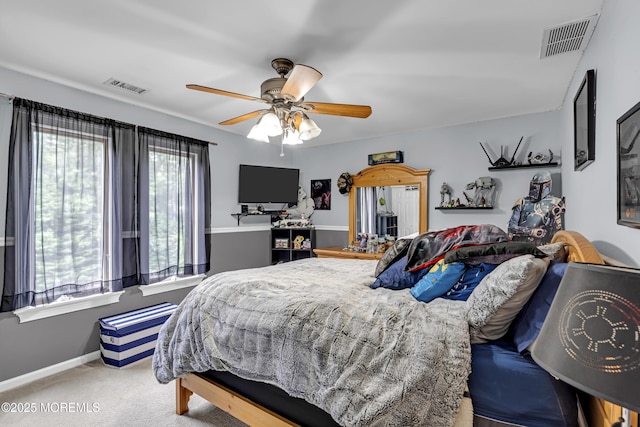 1020 Aumack Rd, Jackson, NJ 08527 - carpeted bedroom with baseboards and a ceiling fan