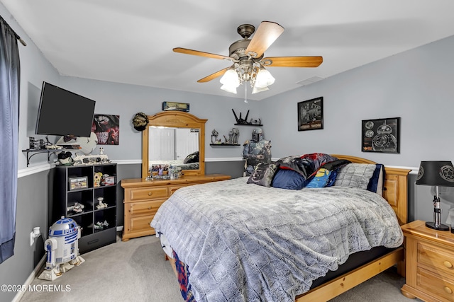 1020 Aumack Rd, Jackson, NJ 08527 - bedroom with light colored carpet and ceiling fan