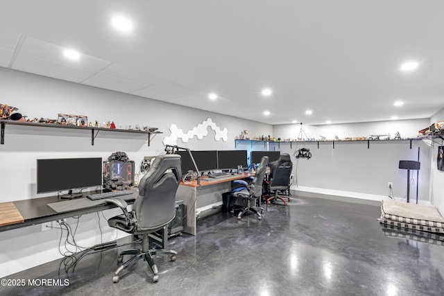 1020 Aumack Rd, Jackson, NJ 08527 - office space with recessed lighting and concrete floors