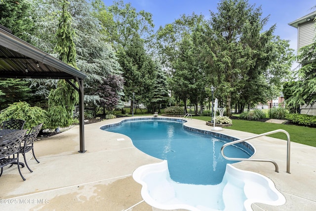 1020 Aumack Rd, Jackson, NJ 08527 - view of swimming pool with a patio area and a gazebo