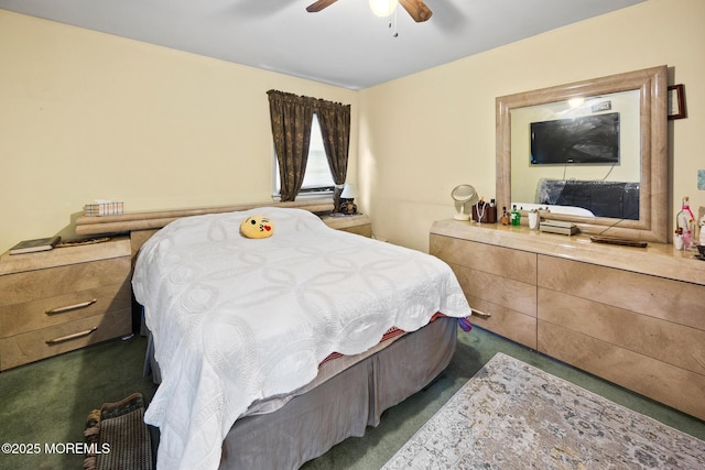 117 Greymoor Rd, Howell, NJ 07731 - bedroom featuring ceiling fan and dark carpet