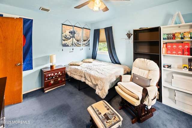 117 Greymoor Rd, Howell, NJ 07731 - carpeted bedroom with a ceiling fan