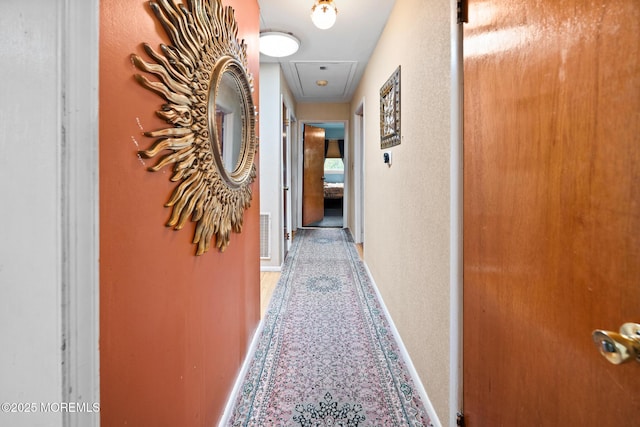117 Greymoor Rd, Howell, NJ 07731 - corridor with attic access and baseboards