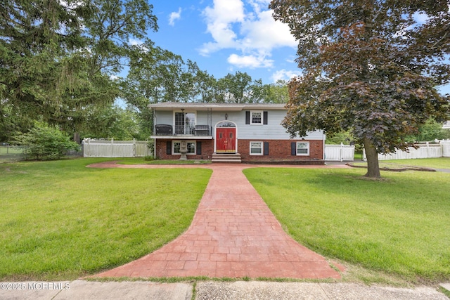117 Greymoor Rd, Howell, NJ 07731 - split foyer home featuring brick siding