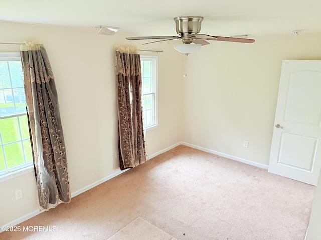 6 Eagle Ridge Ln, West Creek, NJ 08092 - spare room with carpet and a ceiling fan