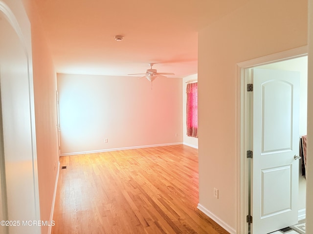 6 Eagle Ridge Ln, West Creek, NJ 08092 - empty room with light wood-type flooring, ceiling fan, and a smoke detector