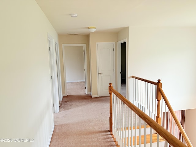 6 Eagle Ridge Ln, West Creek, NJ 08092 - hallway featuring an upstairs landing and light colored carpet