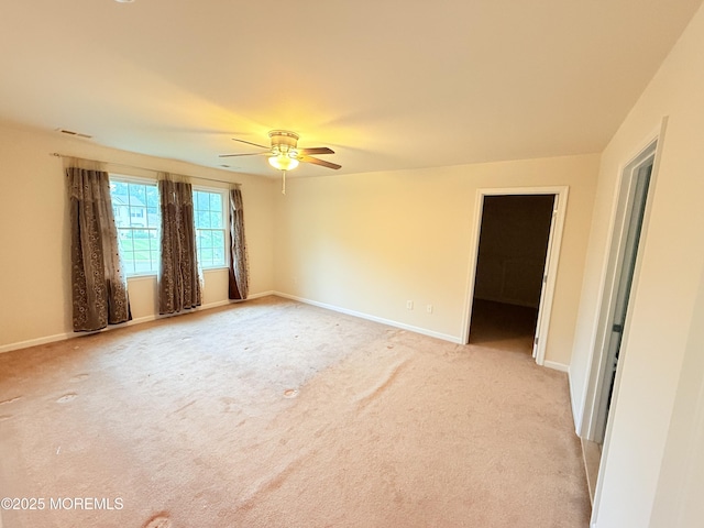 6 Eagle Ridge Ln, West Creek, NJ 08092 - spare room featuring light colored carpet and ceiling fan