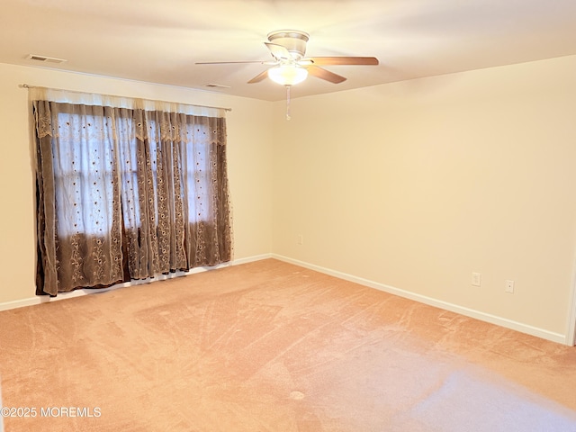 6 Eagle Ridge Ln, West Creek, NJ 08092 - spare room featuring ceiling fan and light carpet