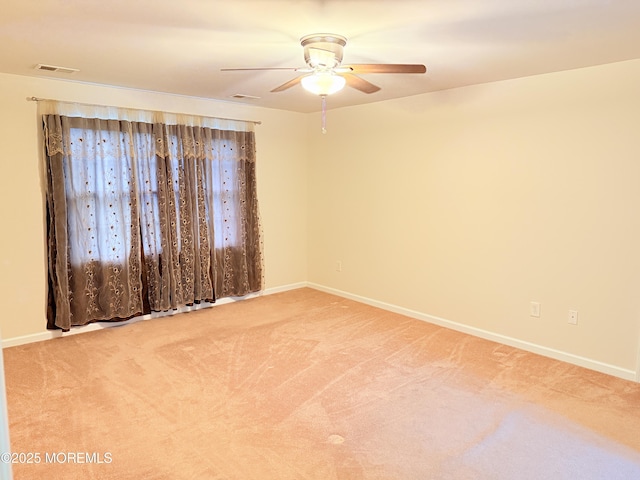 6 Eagle Ridge Ln, West Creek, NJ 08092 - unfurnished room with a ceiling fan and light colored carpet