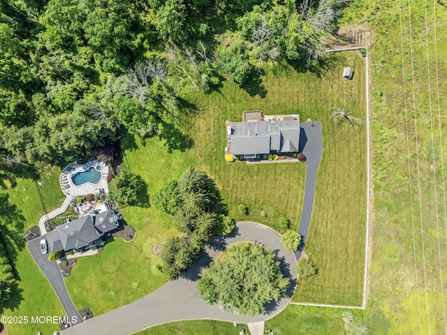 20 Birch Ln, Colts Neck, NJ 07722 - aerial view of property's location with a pool