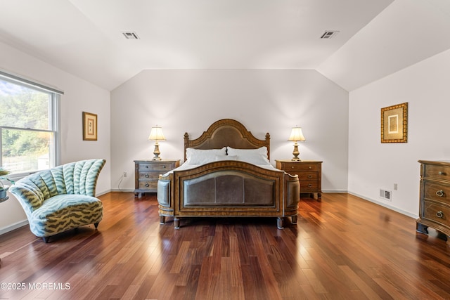 20 Birch Ln, Colts Neck, NJ 07722 - bedroom featuring lofted ceiling and wood finished floors