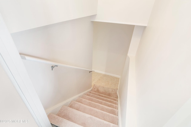 15 Haven Way, Keyport, NJ 07735 - stairs featuring carpet floors and baseboards