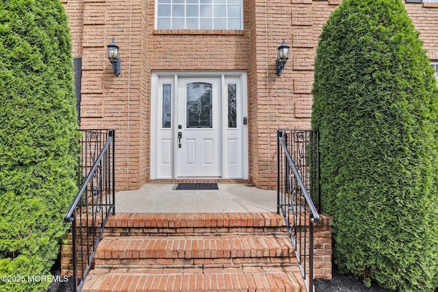 43 Shawnee Way, Morganville, NJ 07751 - entrance to property featuring brick siding
