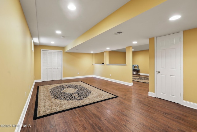 43 Shawnee Way, Morganville, NJ 07751 - finished basement with wood finished floors and recessed lighting