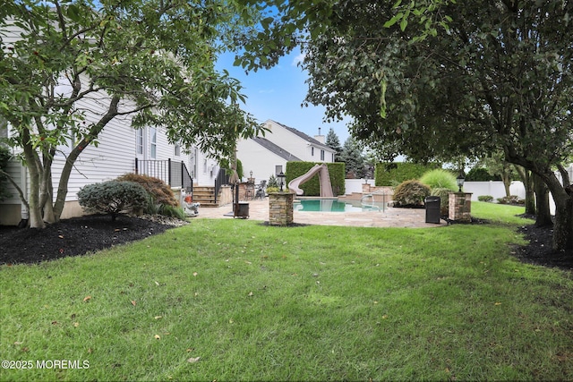 43 Shawnee Way, Morganville, NJ 07751 - view of yard with a patio area