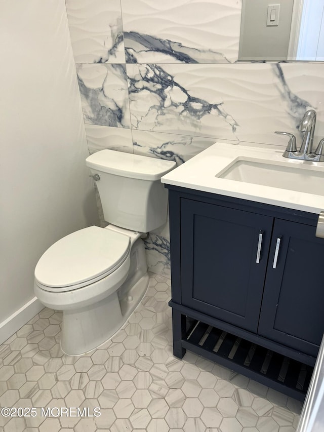 675 Ocean Ave # 9F, Long Branch, NJ 07740 - half bathroom with vanity and tile patterned floors