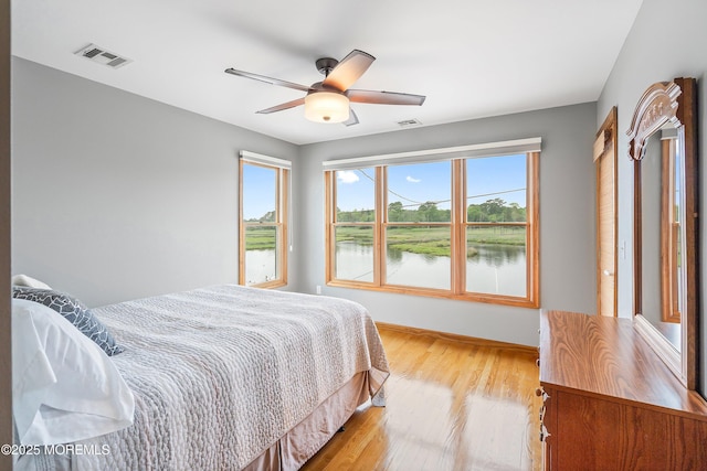 85 Channel Dr, Brick, NJ 08723 - bedroom featuring light wood-style floors and a ceiling fan