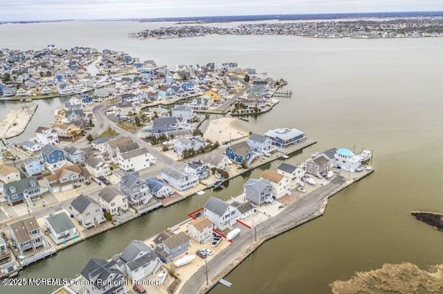 85 Channel Dr, Brick, NJ 08723 - aerial view of property and surrounding area featuring a nearby body of water and nearby suburban area